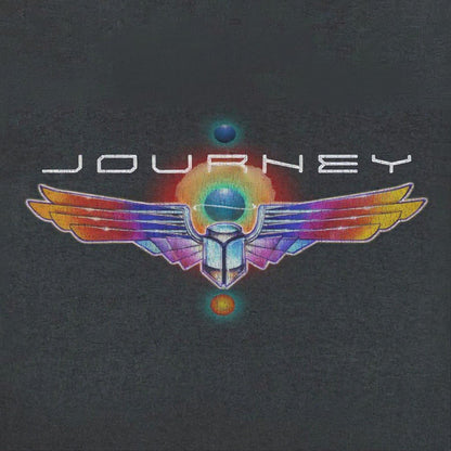 Journey Journey Logo Distress Scarab Black T-Shirt - AMPED