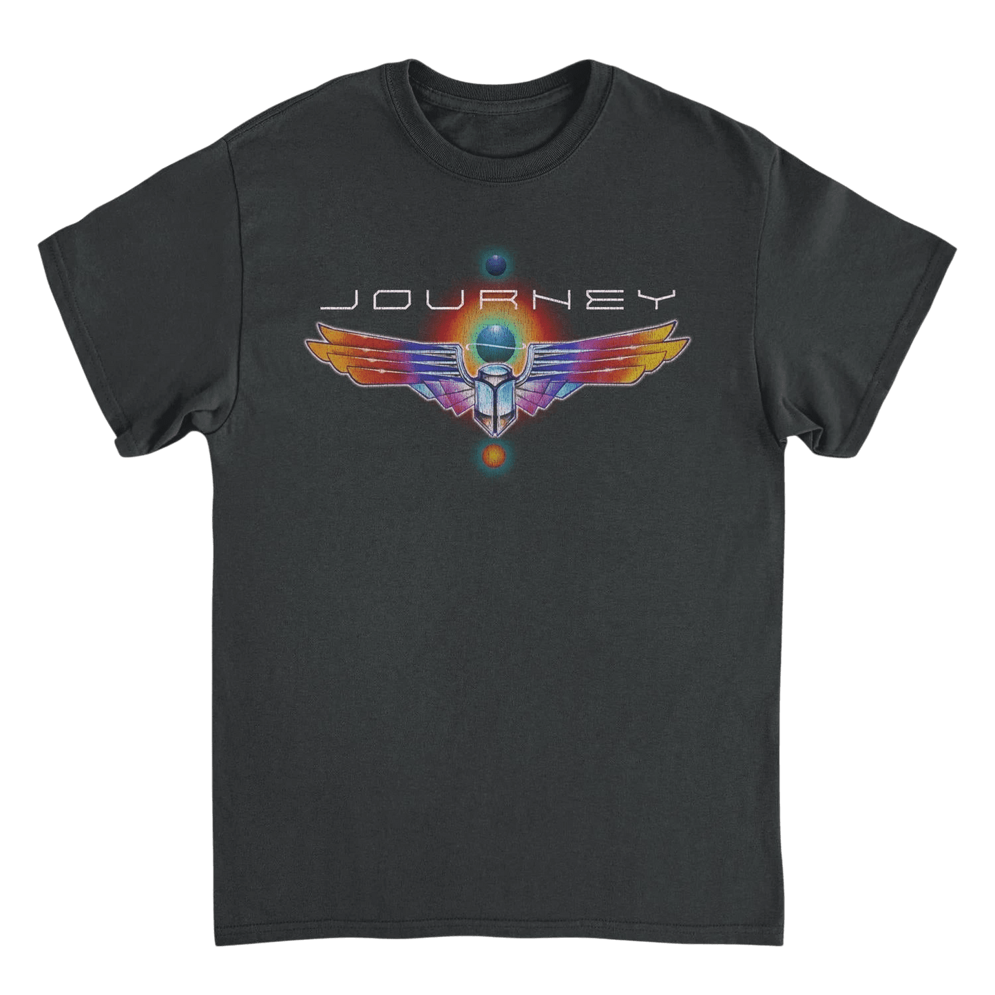 Journey Journey Logo Distress Scarab Black T-Shirt - AMPED