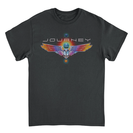 Journey Journey Logo Distress Scarab Black T-Shirt - AMPED