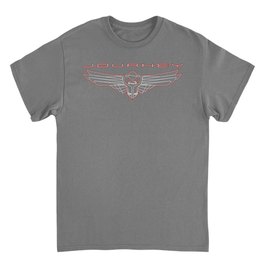 Journey Outline Scarab Charcoal T-Shirt - AMPED