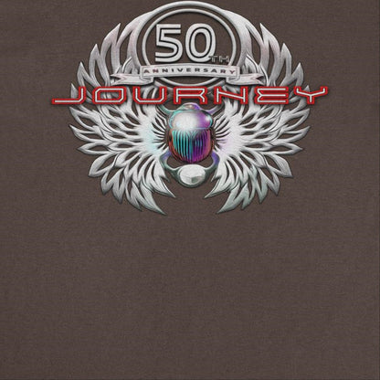 Journey Platinum Scarab 50th Anniversary Dark Chocolate T-Shirt - AMPED