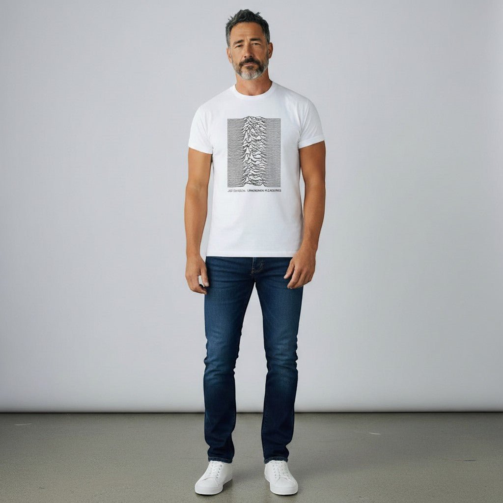 Joy Division Unknown Pleasures Text T-Shirt - AMPED