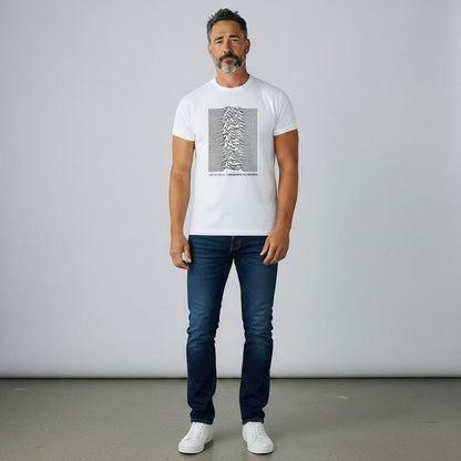 Joy Division Unknown Pleasures Text T-Shirt - AMPED
