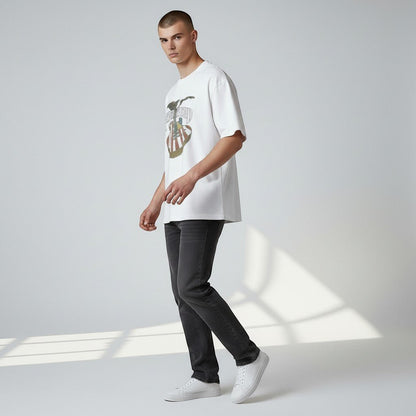 Lynyrd Skynyrd American Guitar And Eagle White T-Shirt - AMPED