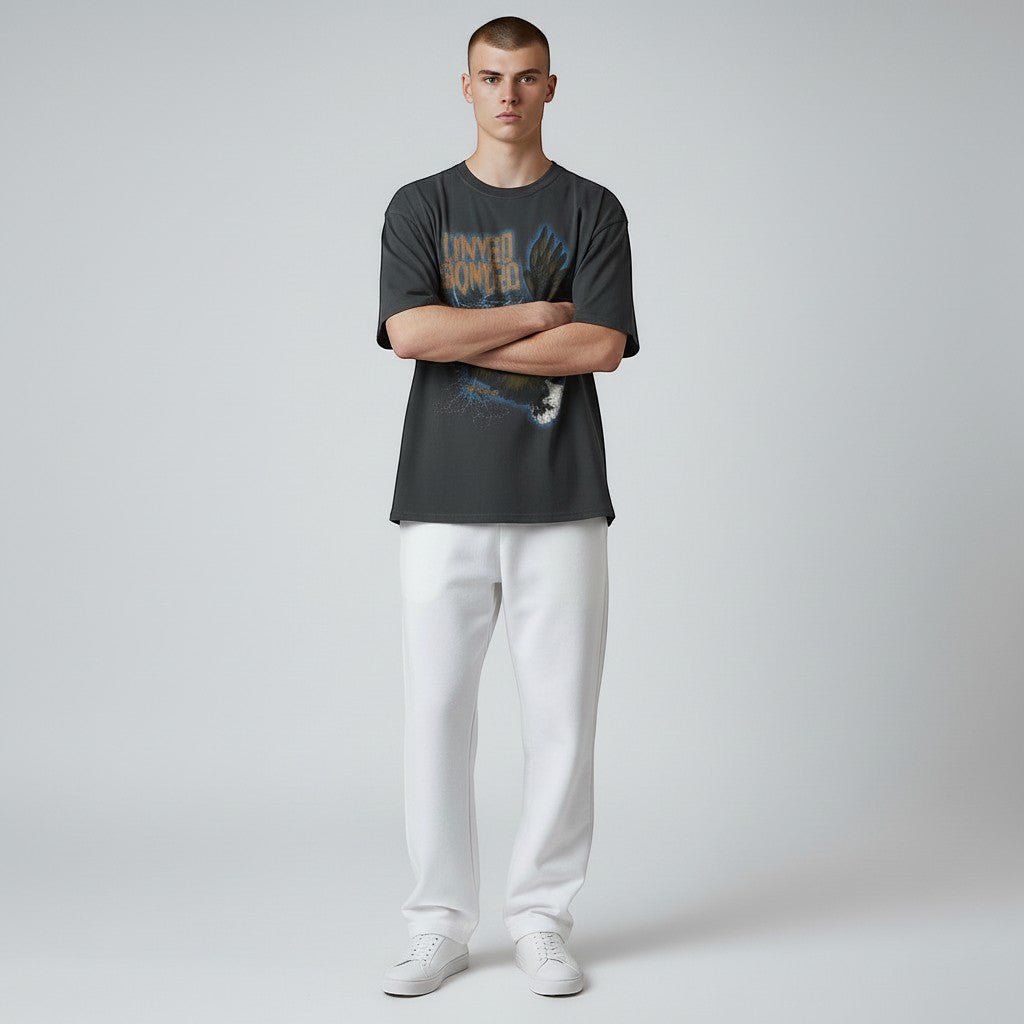 Lynyrd Skynyrd Free Bird Lightning Black T-Shirt - AMPED