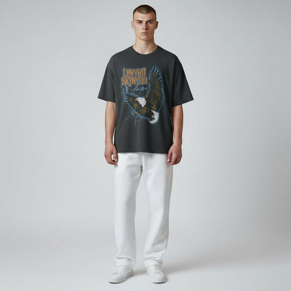 Lynyrd Skynyrd Free Bird Lightning Black T-Shirt - AMPED