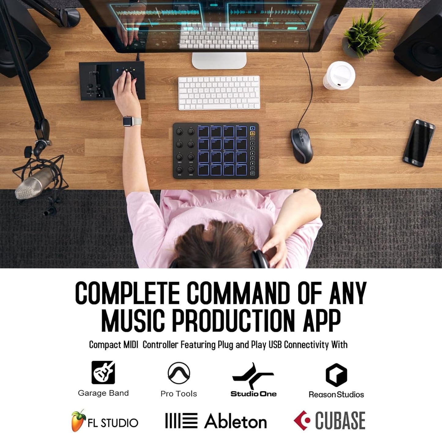 M - Wave Wireless MIDI Pad Controller - AMPED