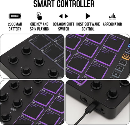 M - Wave Wireless MIDI Pad Controller - AMPED