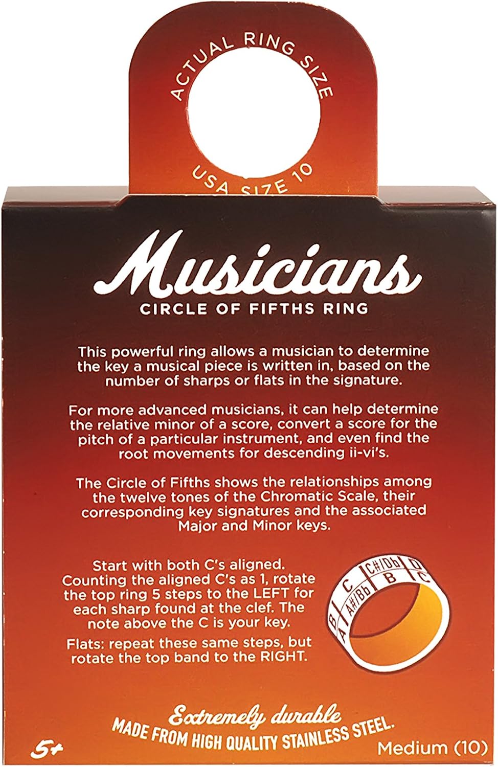 Musician’s Transposition Spinner Ring - AMPED