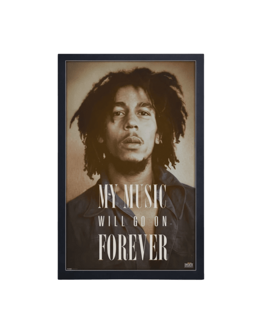 My Music Will Go On Forever - Bob Marley 11 x 17 Poster - AMPED
