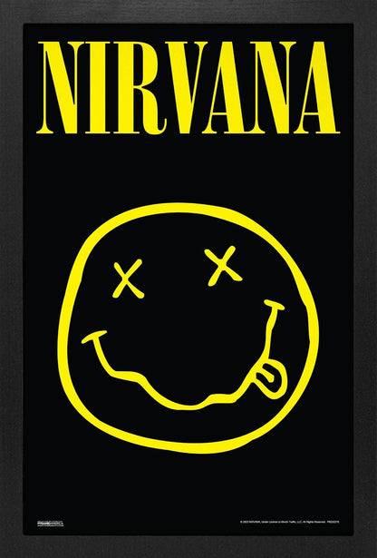 Nirvana – Smiley Logo Poster (11 x 17) - AMPED