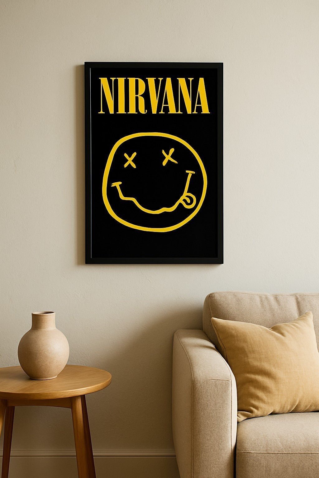 Nirvana – Smiley Logo Poster (11 x 17) - AMPED