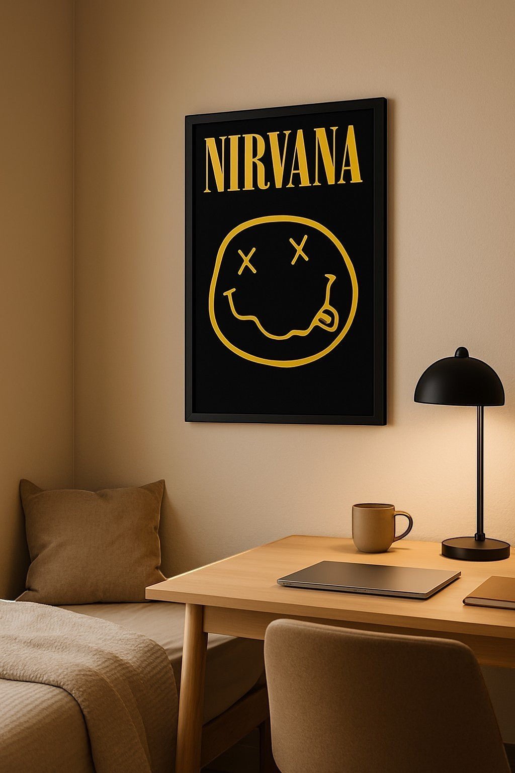 Nirvana – Smiley Logo Poster (11 x 17) - AMPED