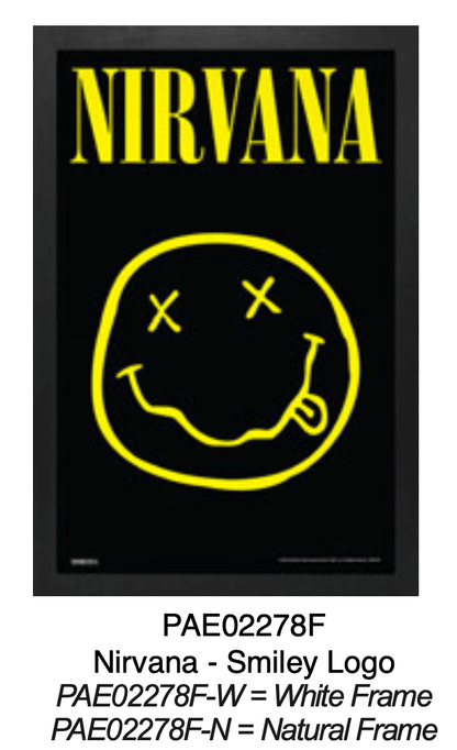 Nirvana – Smiley Logo Poster (11 x 17) - AMPED