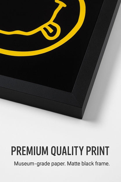 Nirvana – Smiley Logo Poster (11 x 17) - AMPED