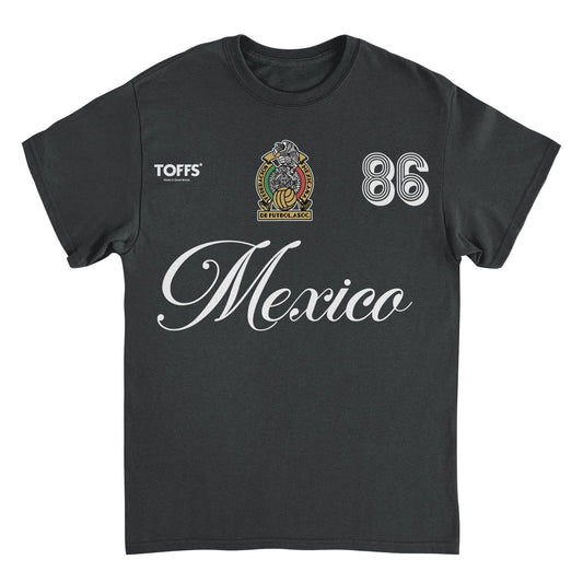 Toffs Retro Soccer Futbol Mexico Black T-Shirt
