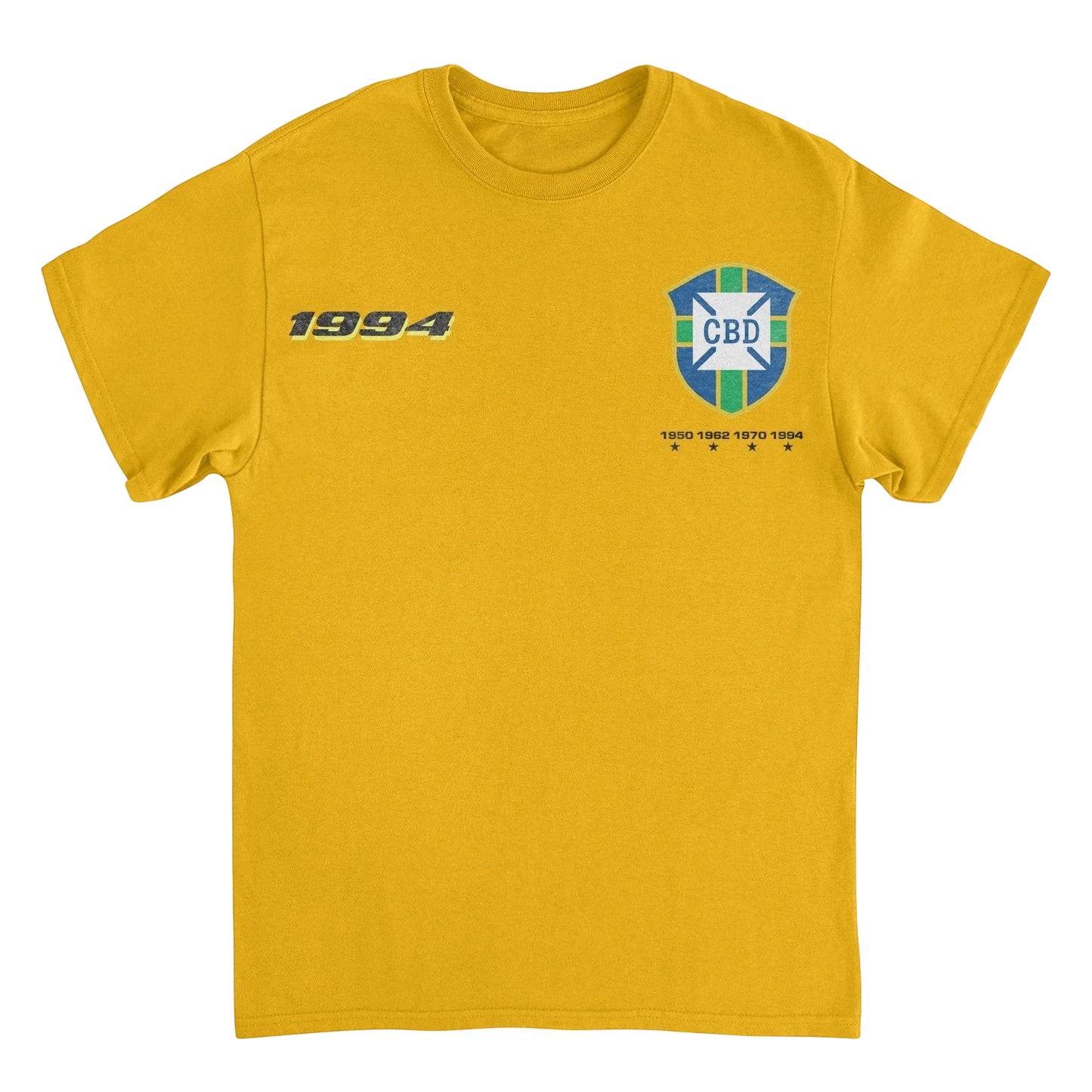 Toffs Retro Soccer Futbol CBD Toffs Gold T-Shirt