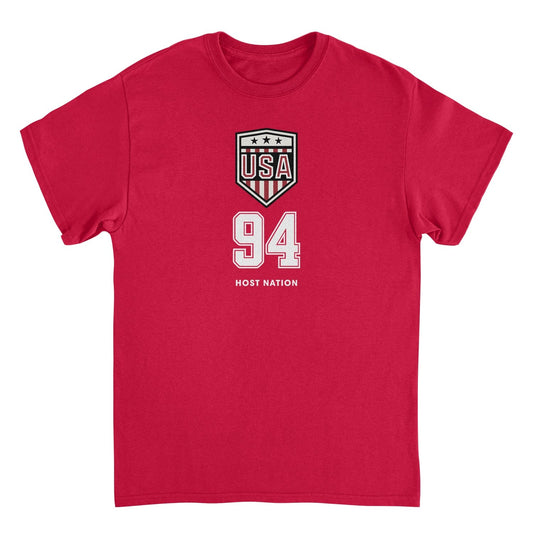 Toffs Retro Soccer Futbol USA Logo Red T-Shirt