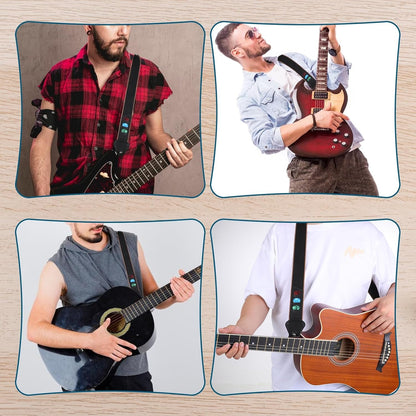 Patterned Acoustic Guitar Strap Kit - AMPED