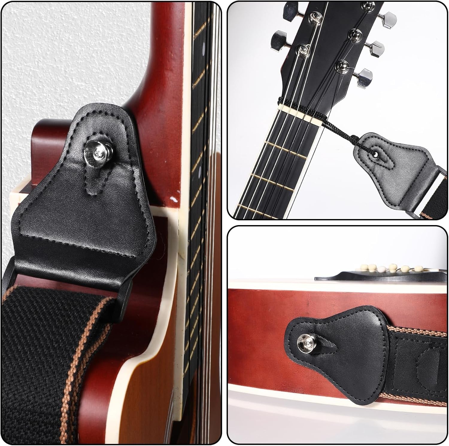 Patterned Acoustic Guitar Strap Kit - AMPED