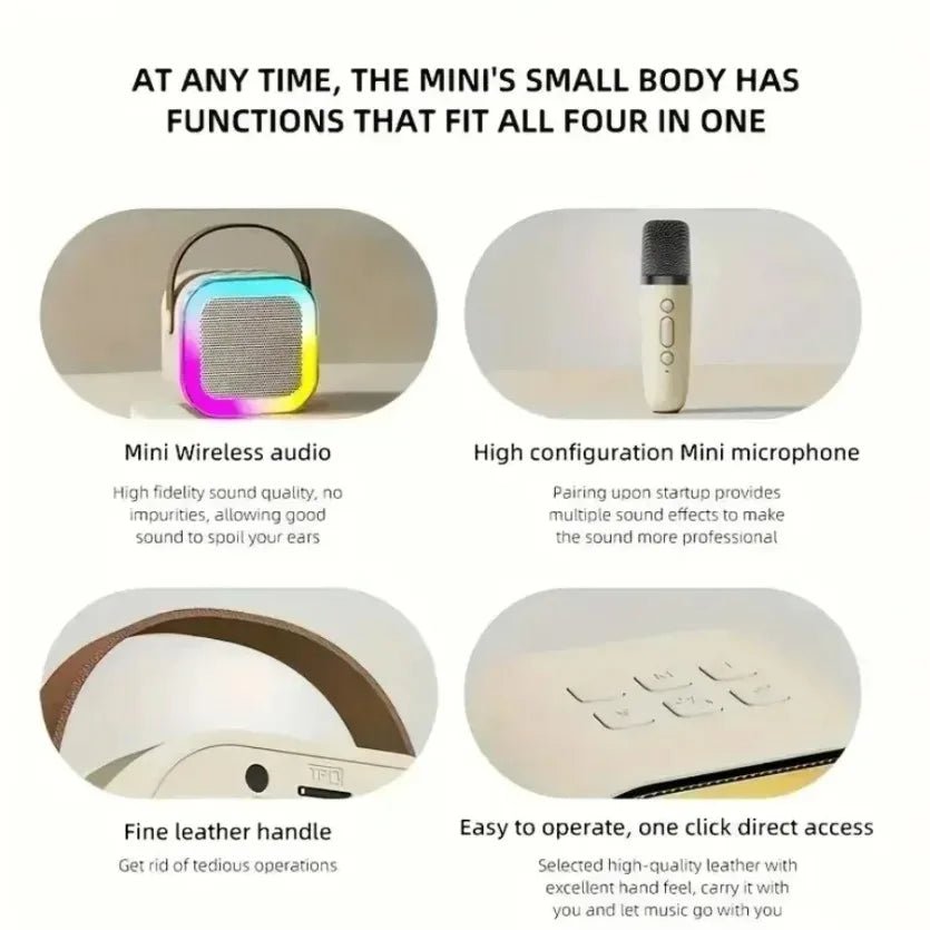 Portable Karaoke Bluetooth 5.3 Speaker - AMPED