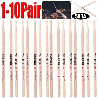 Professional 5A7A5B MapleWood Drum Sticks - AMPED