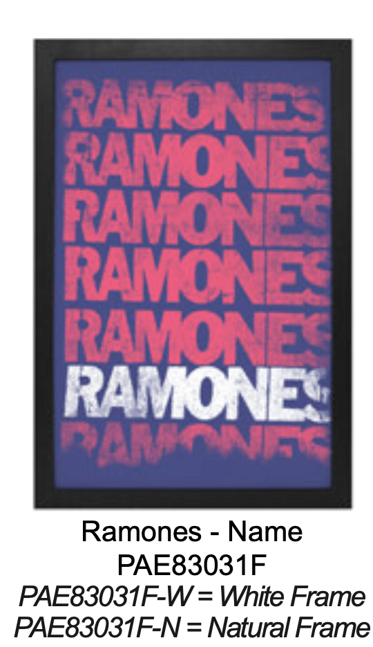 Ramones – Name | 11 x 17 Poster - AMPED
