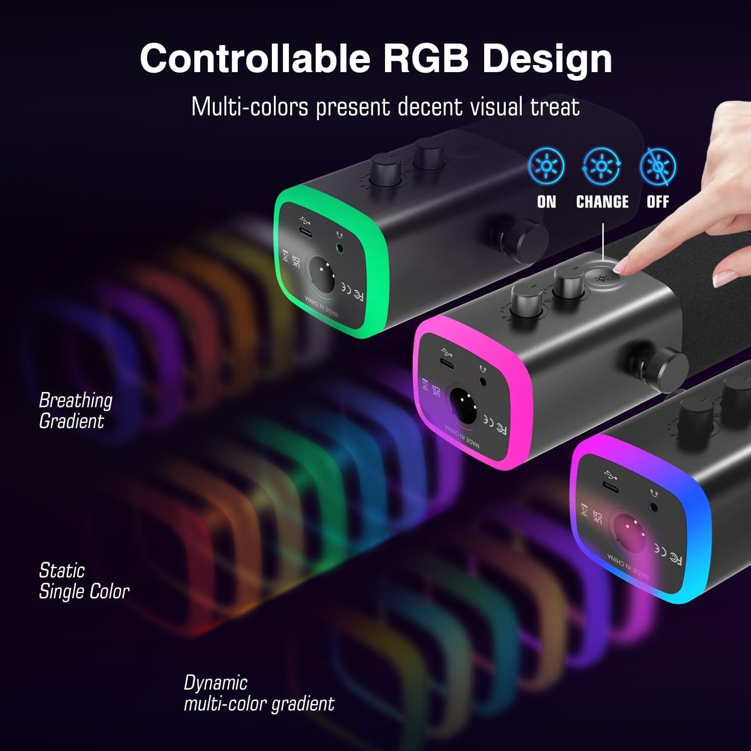 RGB Streaming Mixer & Mic Bundle - AMPED