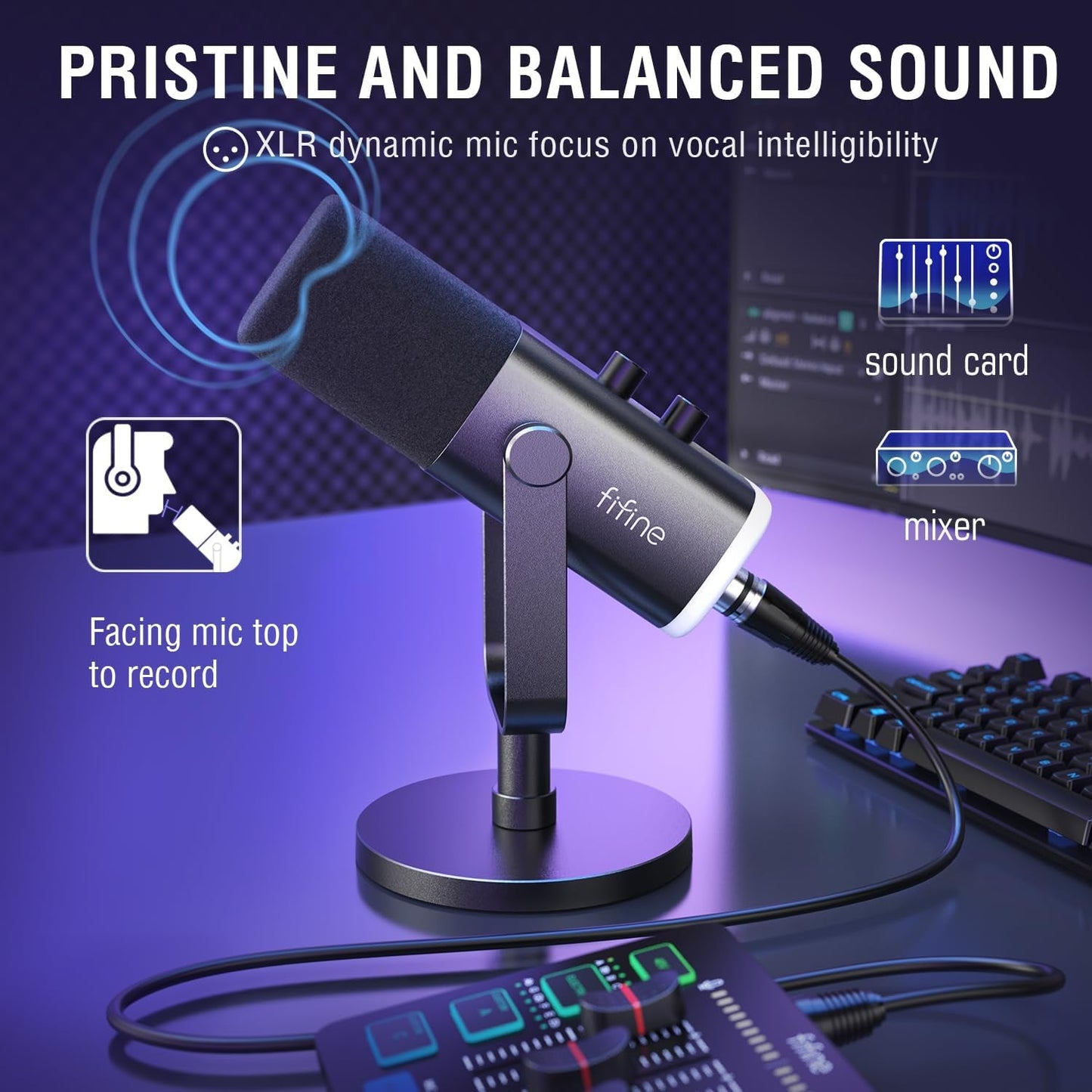 RGB Streaming Mixer & Mic Bundle - AMPED