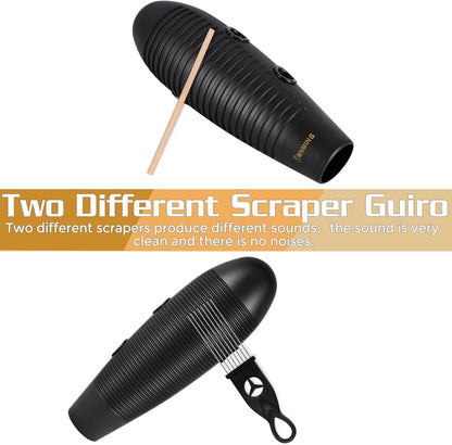 RiffFish Latin Guiro Shaker – Super - Fish Percussion - AMPED