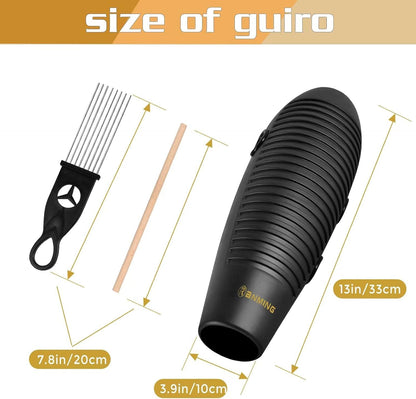 RiffFish Latin Guiro Shaker – Super - Fish Percussion - AMPED