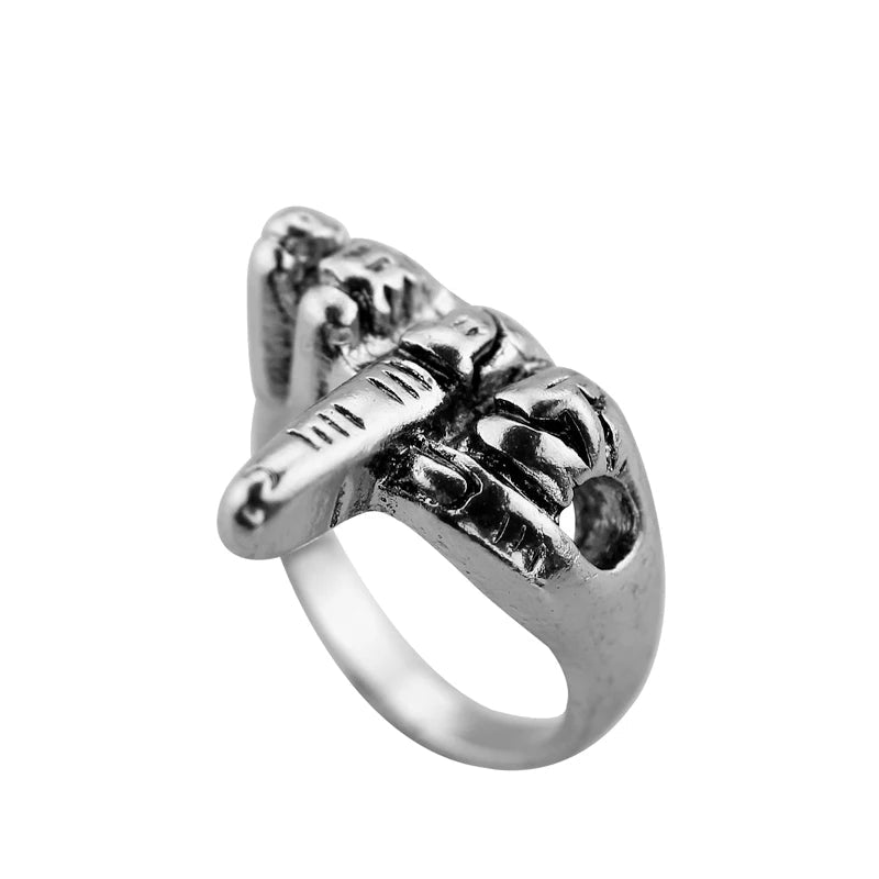 Rock Middle Finger Ring - AMPED