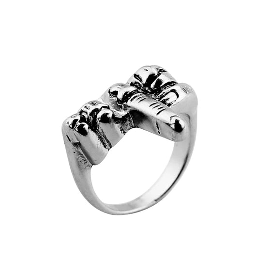Rock Middle Finger Ring - AMPED