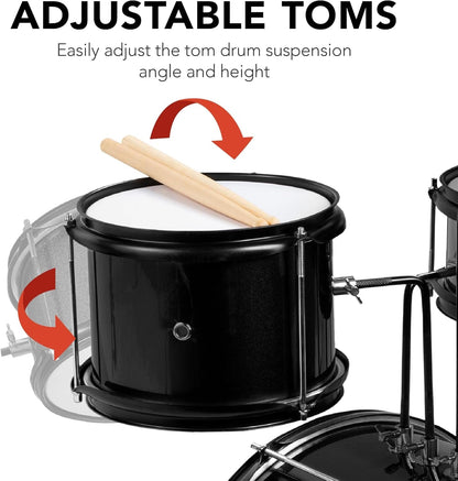 Rookie Riot 3 - Piece Kids Drum Kit – Junior Beginner Set - AMPED