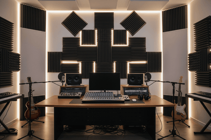 Sonicism Soundproof Foam Panels - 12 PACK - AMPED
