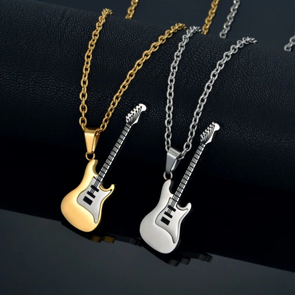 Stainless Steel Geometric Pendant Necklace - AMPED
