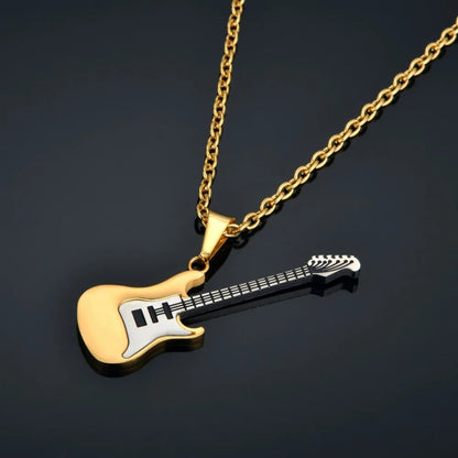 Stainless Steel Geometric Pendant Necklace - AMPED