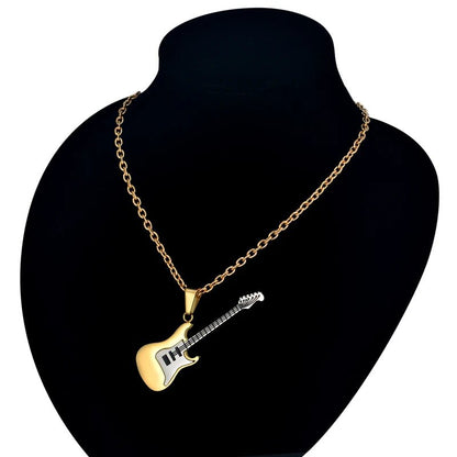 Stainless Steel Geometric Pendant Necklace - AMPED