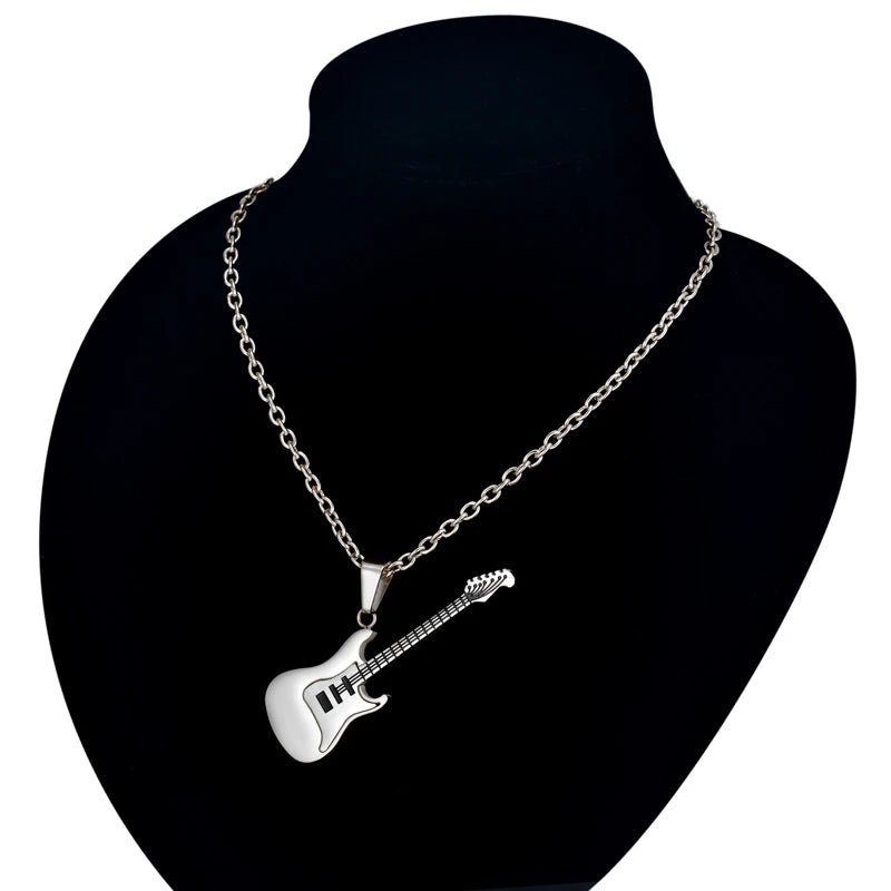 Stainless Steel Geometric Pendant Necklace - AMPED