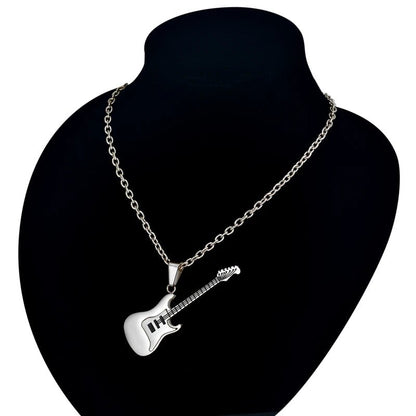 Stainless Steel Geometric Pendant Necklace - AMPED