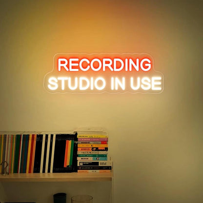 Studio In Session Neon Sign – Dimmable Recording Light - AMPED