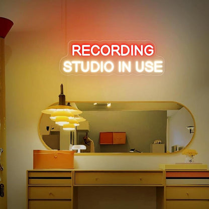 Studio In Session Neon Sign – Dimmable Recording Light - AMPED