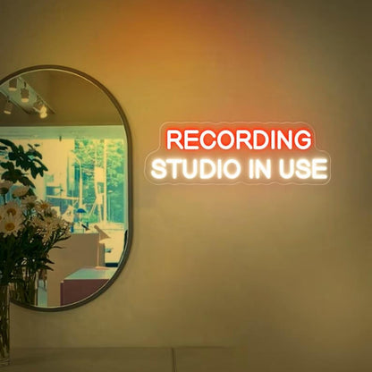 Studio In Session Neon Sign – Dimmable Recording Light - AMPED