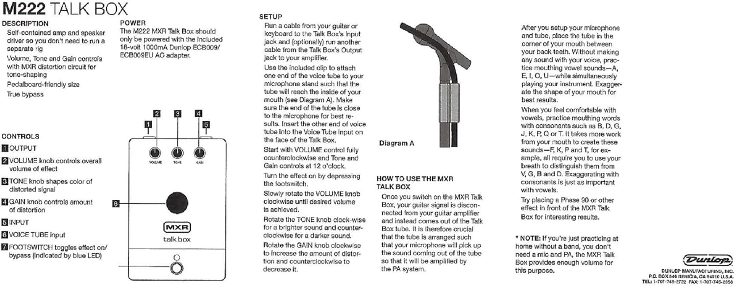 Talk Box – Classic Guitar Vocal Effect Pedal - AMPED