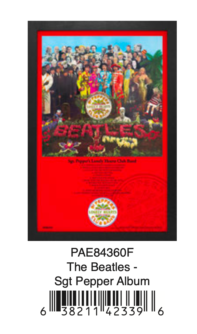 The Beatles – Sgt. Pepper’s Lonely Hearts Club Band (Album Cover Poster) 11x17 - AMPED