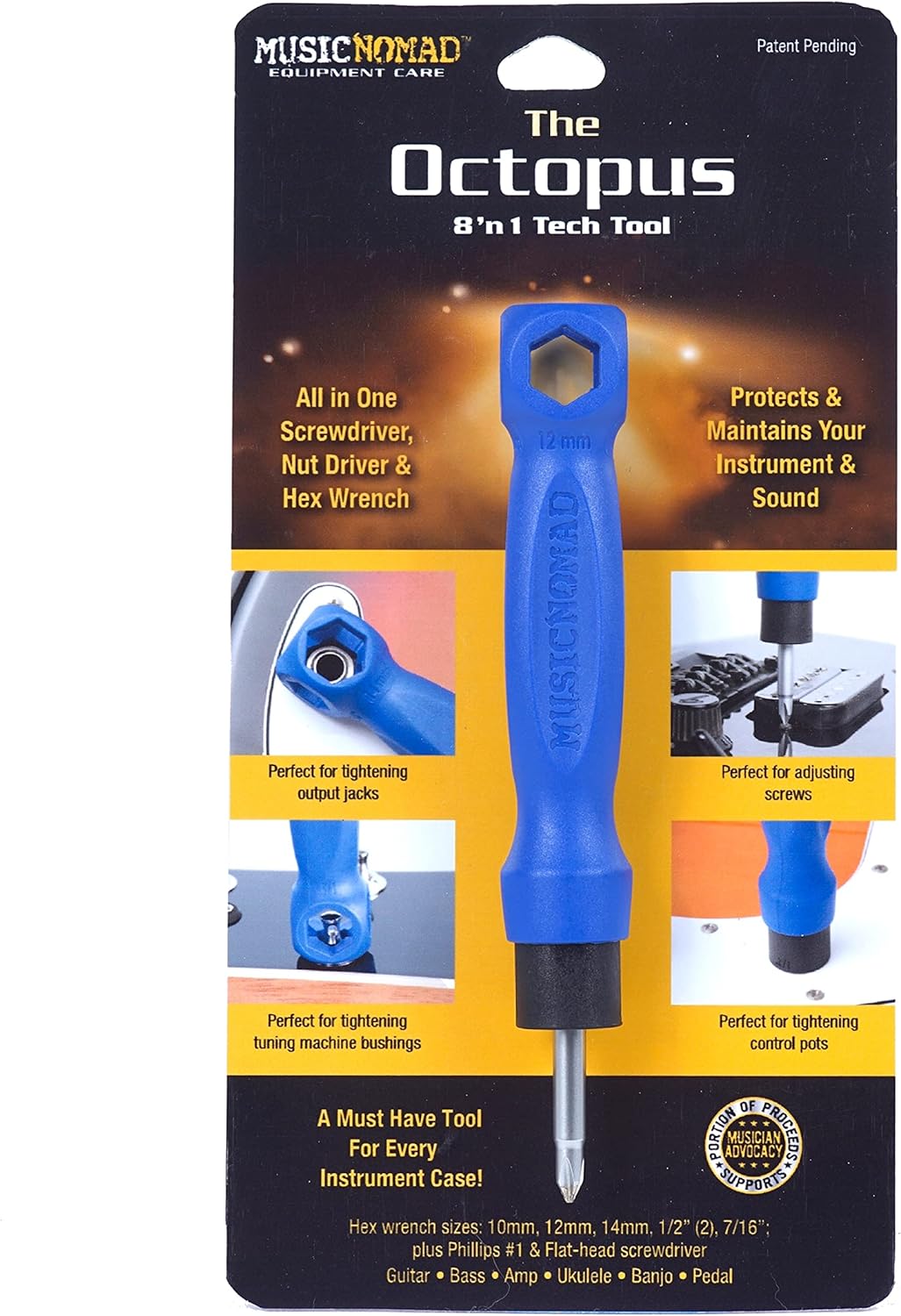 The Octopus 8 ’n 1 Guitar Tool - AMPED
