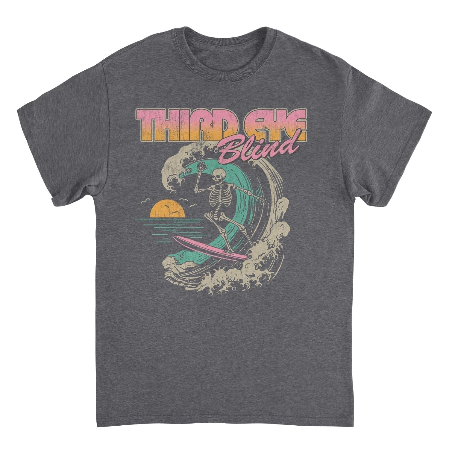 Third Eye Blind Surf Skeleton T-Shirt - AMPED