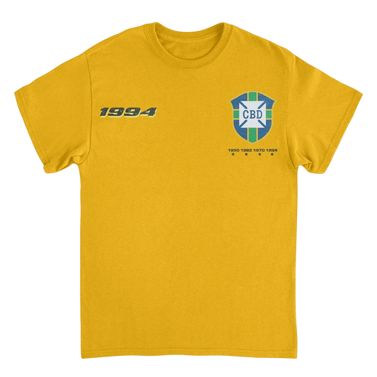 Toffs Retro Soccer Futbol CBD Toffs Gold T-Shirt - AMPED