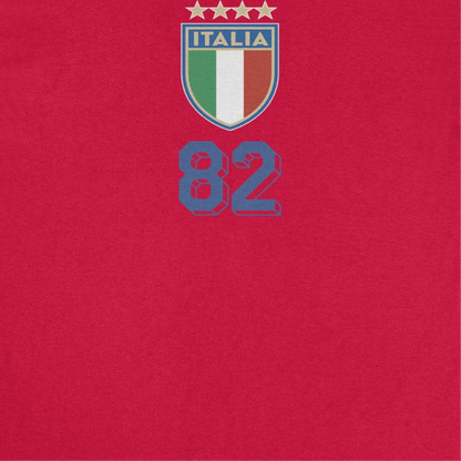 Toffs Retro Soccer Futbol Italia Logo Red T-Shirt - AMPED