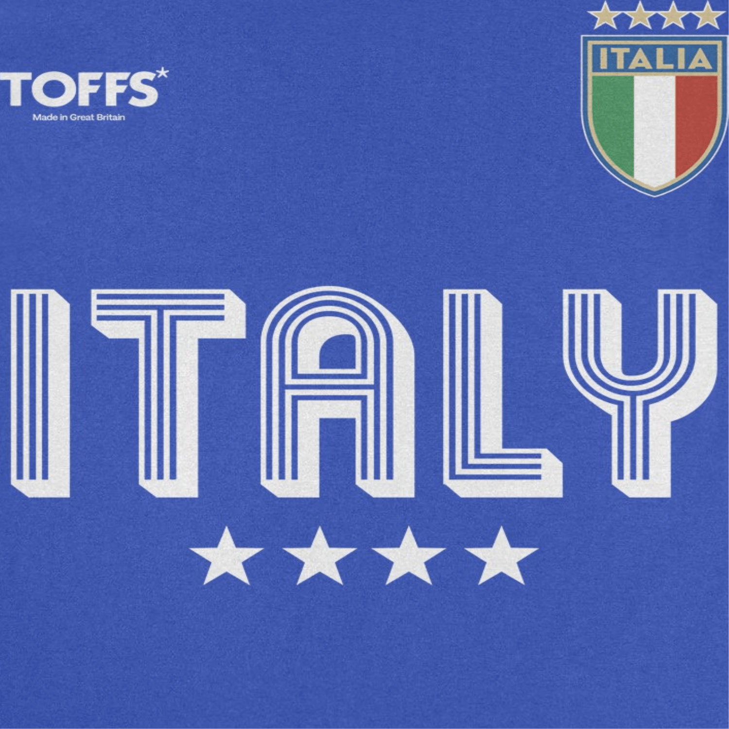 Toffs Retro Soccer Futbol Italia Royal T-Shirt - AMPED